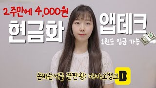 단 1원도 내 계좌로 바로 입금해주는 현금화 앱테크 추천 카카오뱅크에서 매일 현금 용돈 받기 [upl. by Wunder]