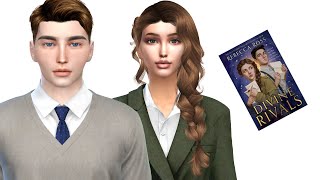 Divine Rivals book  SIMS 4 CAS  CC Folder and Sim Download [upl. by Atiuqam]