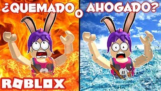 Morirte quemado o ahogado  ROBLOX  Would You Rather [upl. by Toney]