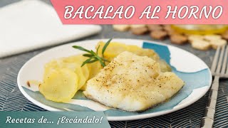 BACALAO AL HORNO con patatas y cebolla muy fácil y rico [upl. by Schouten871]