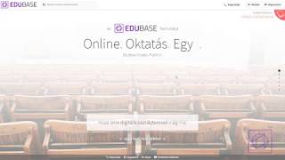 EduBase HowTo 1 rész  Digitális Osztályterem létrehozása [upl. by Diella597]