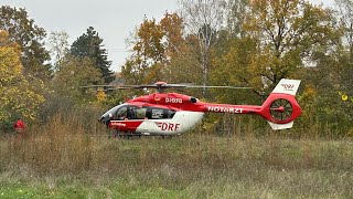 DRF Luftrettung Christoph 100 h145 1112024 Spandau helicopter [upl. by Eycal]