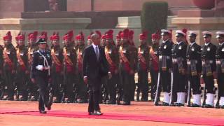 Ceremonial welcome of President Barack Obama of the United States of America [upl. by Abra]