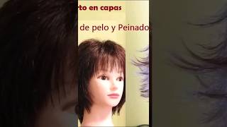 Cortes de pelo y Flequillos para cara redonda shorts cabello [upl. by Romie810]