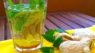 Sommer Spritz Ingwer Minze Drink wie Limonade  Rezept von einfach Kochen [upl. by Morena417]