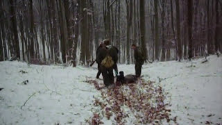 Silvestrovská spoločná poľovačka na diviaky 2007  New Years Eve joint hunting for wild boar [upl. by Farmer]