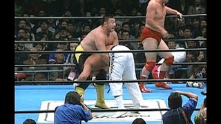 Hayabusa amp Jinsei Shinzaki vs Akira Taue amp Toshiaki Kawada November 27 1997 [upl. by Ahsinert]