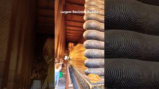 Largest Reclining Buddha  Wat Phra Bangkok Thailand meditationmusic youtubeshorts shortsvideo [upl. by Llehsar92]