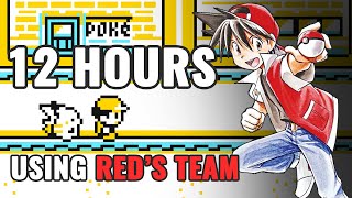 I Spent 12 Hours to Complete Pokémon Yellow using REDs Manga Team [upl. by Aivatnahs]