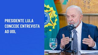 Presidente Lula concede entrevista ao UOL [upl. by Pall487]