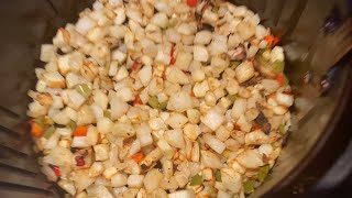 Air Fryer Frozen Potatoes OBrien  How To Cook Diced Potatoes With Peppers And Onions In Air Fryer [upl. by Magan]