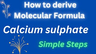 How to Write formula for Calcium sulphate formulaofioniccompounds pleasantchemistryacademy [upl. by Einhoj]