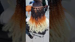 Nubian twist at GEE CURLY SALON fougeecurlysalon foryounubianhair braidhairstylesforblackwomen [upl. by Tye]