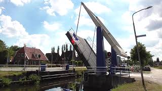 Brugopening Grietmansbrug Bovensmilde Ophaalbrug Drawbridge Pont Levis Klappbrücke [upl. by Aeuhsoj]