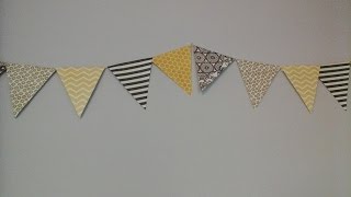 EASY PAPER BUNTING DIY [upl. by Nan61]