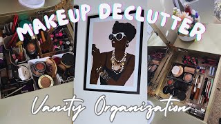 MAKEUP DECLUTTER AND VANITY ORGANIZATION 2024  SIMPLIFY WITH ME  MINIMALISH LIVING [upl. by Yerbua156]