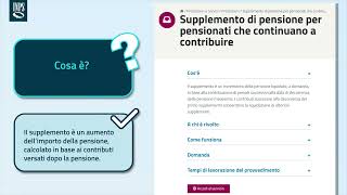 Supplemento di pensione per pensionati che continuano a versare i contributi [upl. by Noyerb]