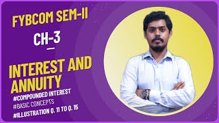 Compounded Interest amp Basic Lec3l Interest amp Annuity BCOMBMS Sem2 Regular amp IDOL Syllabus lMukund [upl. by Garrison]