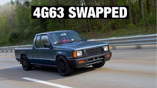 RWD 4g63 Turbo Swapped 1989 Dodge Ram 50 Mitsubishi Mightymax [upl. by Niwled]