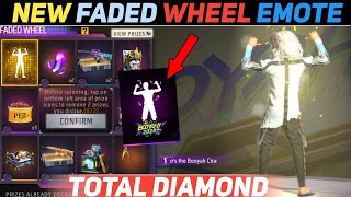 NEW FADED WHEEL FREE FIRE  BOOYAH CHAMP 🏆 EMOTE REVIEW  FREE FIRE NEW 😍 EVENT [upl. by Resa]