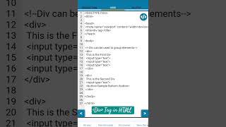 Creating div container in HTML ctutorialbynaziasohail [upl. by Ardine]