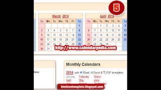 10 websites to Download free Calendar Template [upl. by Fredel173]