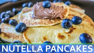 EASY NUTELLA PANCAKES 36 GRAMS of PROTEIN│Homemade recipes│Palacinky s Nutellou [upl. by Mighell870]