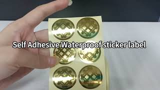 Custom Self Adhesive Label Sticker [upl. by Ger954]