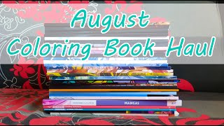 August Coloring Book Haul  2023 [upl. by Wainwright]