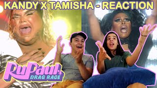 Kandy Muse X Tamisha Iman Hit Em Up Style  BRAZIL REACTION  RuPauls Drag Race  Season 13 [upl. by Ahtnahc70]