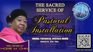 NYMD quotInstallation Service for Pastor Hope Chinquot Sunday October 20th 2024 [upl. by Sturges]