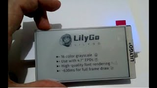 LilyGo T5 47quot EPaper ESP32  Overview [upl. by Drabeck]