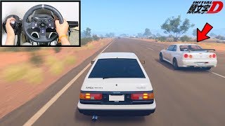 Forza Horizon 3 Initial D Toyota AE86 Steering Wheel  Shifter Gameplay [upl. by Jacobsohn]