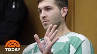 Frank Cali Murder Suspect In Court With President Trump Slogans Written On Hand  TODAY [upl. by Templas368]