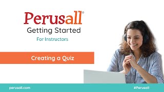 Creating a Perusall Quiz  Instructors [upl. by Ackerley]