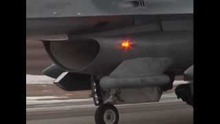 F16 Takes Off At Osan Air Base [upl. by Anaicul]