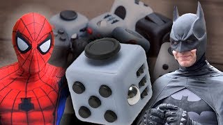 SPIDERMAN BATMAN Fidget Cube of Death The Joker Harley Quinn Catwoman [upl. by Attenyw]