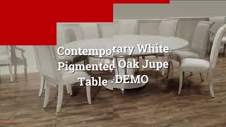 Jupe Ding Table Expandable Round Dining Table for 6 to 10 People [upl. by Kipton280]