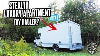 Stealth Apartment  Toy Hauler in a Box Truck DETAILED TOUR [upl. by Lahsiv]