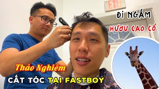 Thao Nghiem cắt tóc tại Fastboy Marketing sau giờ làm  Đi ngắm hươu cao cổ trước khi về [upl. by Nednerb]