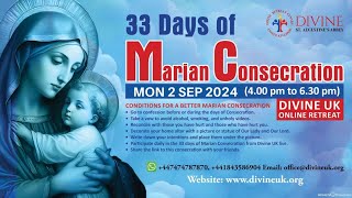 LIVE Marian Consecration  Day 28 2 September 2024 Divine UK [upl. by Peacock]