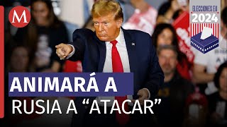 Donald Trump critica a miembros de la OTAN [upl. by Cirdor]