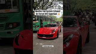 Ferrari 812 Superfast Novitec Full System Exhaust 🔥  ferrari novitec ferrari812 india sound [upl. by Drwde217]