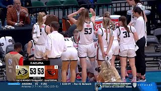 FULL 4th Quarter  Both Overtimes Pac12 Tournament 4 Oregon State Beavers vs 5 Colorado Buffaloes [upl. by Tnirb]