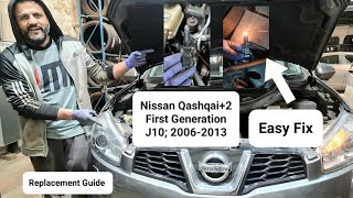 how to change position lamp on Nissan Qashqai  2 mk1 nj10 headlight awkward [upl. by Meihar]