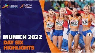 Day Six Highlights  European Athletics Championships  Munich 2022 [upl. by Jamille842]