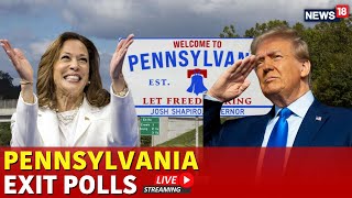 Pennsylvania Exit Polls Live  Pennsylvania Election Results Live  Trump Vs Kamala  US Elections [upl. by Skelly]