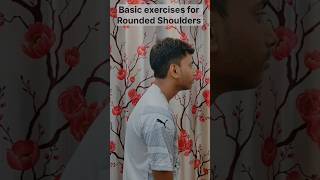 Rounded shoulder exercises ✨ physiotherapy exercise shorts posture [upl. by Htaeh]