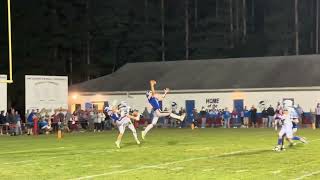 Williams Valleys Evan Achenbach makes gamesaving interception in Vikings win over Minersville [upl. by Teerprug610]