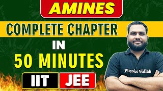 AMINES in 50 minutes  Complete Chapter for JEE MainAdvanced [upl. by Cal133]